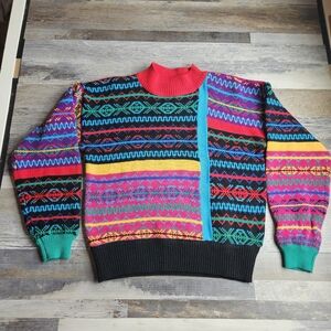 Vintage Pepper Sweater XO pattern Bright Medium